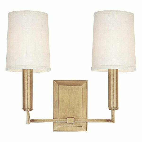 Hudson Valley Clinton 2 Light Wall Sconce 812-AGB